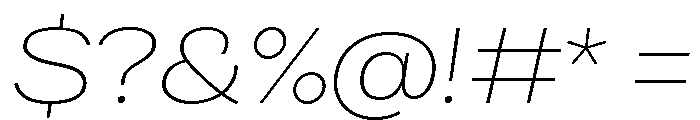 Bruta Extended Extra Light Italic Font OTHER CHARS