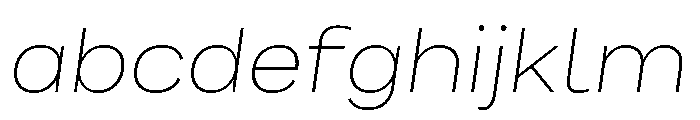 Bruta Extended Extra Light Italic FONT