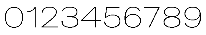 Bruta Extended Extra Light Font OTHER CHARS