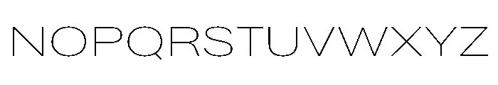 Bruta Extended Extra Light Font UPPERCASE