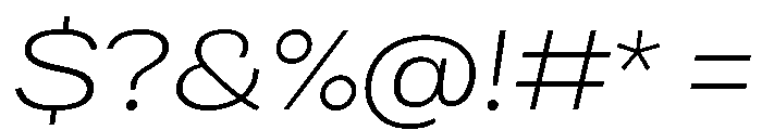 Bruta Extended Light Italic Font OTHER CHARS