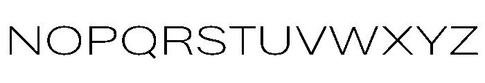 Bruta Extended Light Font UPPERCASE