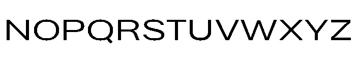 Bruta Extended Regular Font UPPERCASE