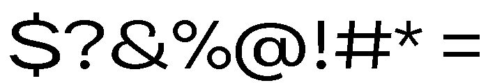 Bruta Extended Semi Bold Font OTHER CHARS