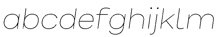 Bruta Extended Thin Italic FONT
