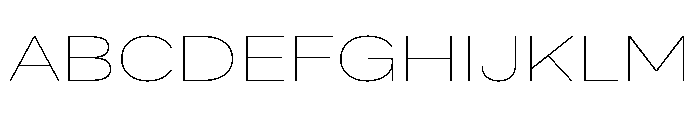 Bruta Extended Thin Font UPPERCASE