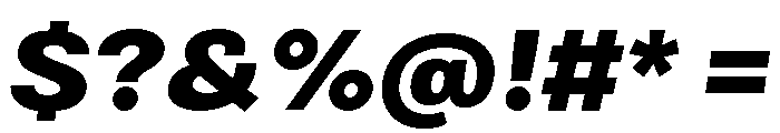 Bruta Extra Bold Italic Font OTHER CHARS