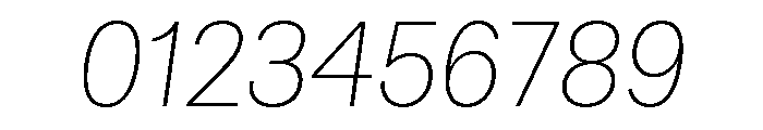 Bruta Extra Light Italic Font OTHER CHARS