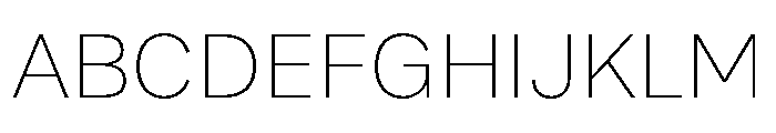 Bruta Extra Light Font UPPERCASE