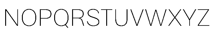 Bruta Extra Light Font UPPERCASE