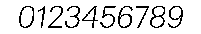 Bruta Light Italic Font OTHER CHARS