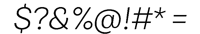 Bruta Light Italic Font OTHER CHARS