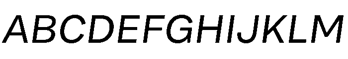 Bruta Regular Italic Font UPPERCASE