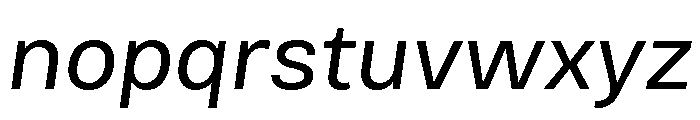 Bruta Regular Italic Font LOWERCASE