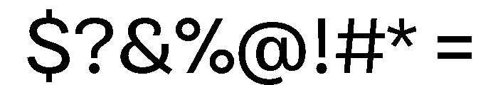Bruta Regular Font OTHER CHARS