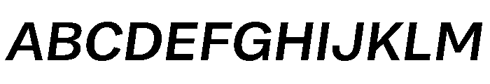 Bruta Semi Bold Italic Font UPPERCASE