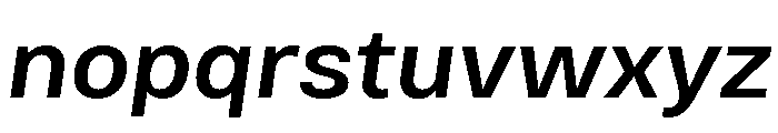Bruta Semi Bold Italic Font LOWERCASE