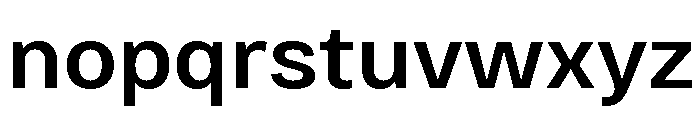Bruta Semi Bold Font LOWERCASE