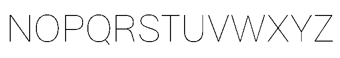 Bruta Thin Font UPPERCASE