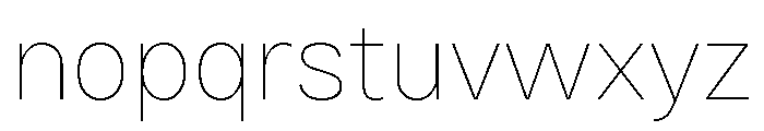 Bruta Thin Font LOWERCASE