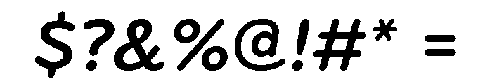 Bryant Bold Italic Font OTHER CHARS