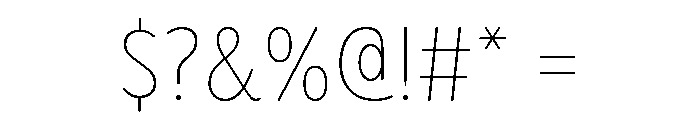 Bryant Compressed Light Font OTHER CHARS