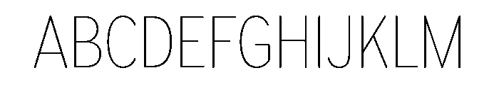 Bryant Compressed Light Font UPPERCASE