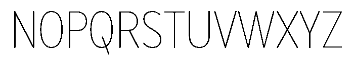 Bryant Compressed Light Font UPPERCASE