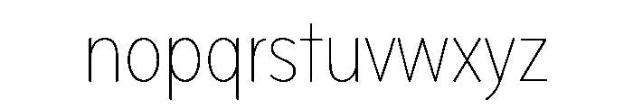 Bryant Compressed Light Font LOWERCASE