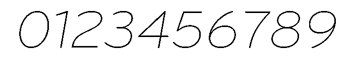 Bryant Light Italic Font OTHER CHARS