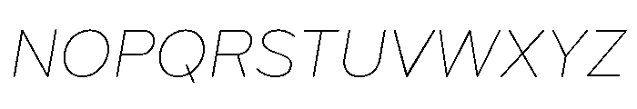 Bryant Light Italic Font UPPERCASE