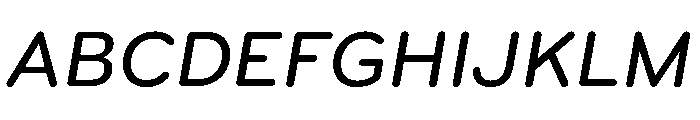Bryant Medium Italic Font UPPERCASE