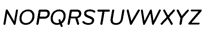 Bryant Medium Italic Font UPPERCASE