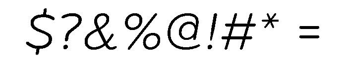 Bryant Regular Italic Font OTHER CHARS