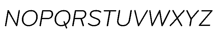 Bryant Regular Italic Font UPPERCASE