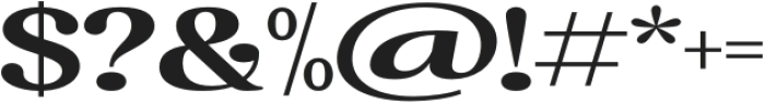 BS Helivita Extra Bold Expanded otf (700) Font OTHER CHARS