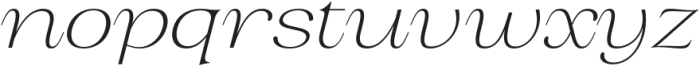 BS Helivita Extra Light Expanded Italic otf (200) Font LOWERCASE