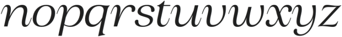 BS Helivita Italic otf (400) Font LOWERCASE
