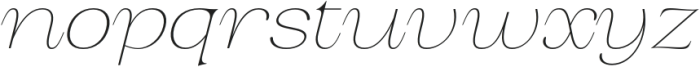 BS Helivita Thin Expanded Italic otf (100) Font LOWERCASE