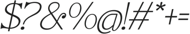 Bs-Giordano Family Thin Italic otf (100) Font OTHER CHARS