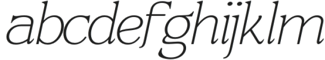 Bs-Giordano Family Thin Italic otf (100) Font LOWERCASE