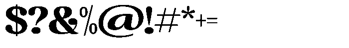 BS Helivita Black Font OTHER CHARS