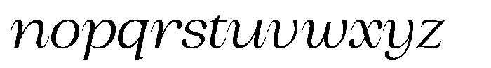 BS Helivita Italic Font LOWERCASE