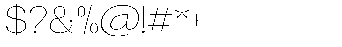 BS Helivita Thin Font OTHER CHARS