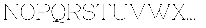 BS Helivita Thin Font UPPERCASE