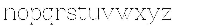 BS Helivita Thin Font LOWERCASE