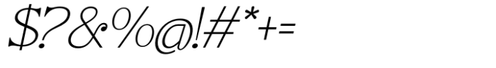 Bs Giordano Family Thin Italic Font OTHER CHARS