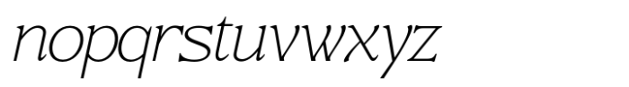 Bs Giordano Family Thin Italic Font LOWERCASE