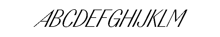 BSAcapulko Italic Font UPPERCASE