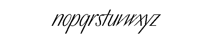 BSAcapulko Italic Font LOWERCASE